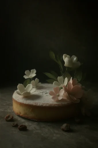 Tenebrist Botanical Melancholia style reference image — minimalist botanical