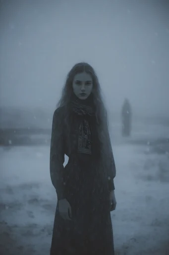 Ethereal Nordic Solitude style reference image — cinematic chiaroscuro