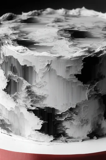 Corrupted Digital Gothic style reference image — fragmented silhouettes