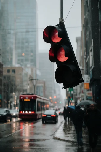 Cinematic Urban Melancholy style reference image — grainy film aesthetic