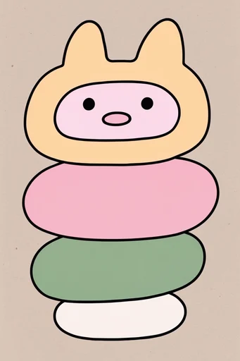 Muted Graphic Retro-Ink style AI image example 3