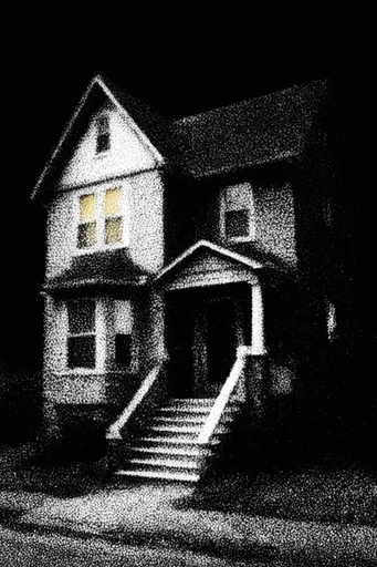 Gritty Monochromatic Noir style reference image — stark chiaroscuro lighting