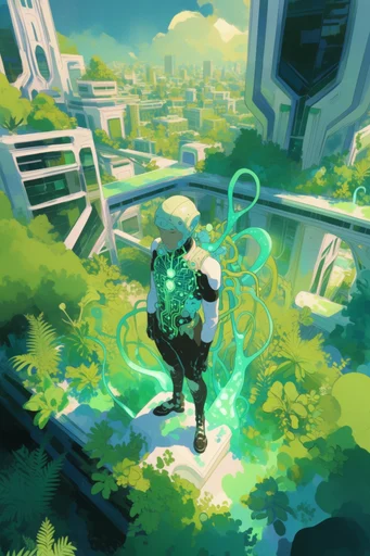 Ethereal Bio-Fluid Synthesis style reference image — watercolor wash