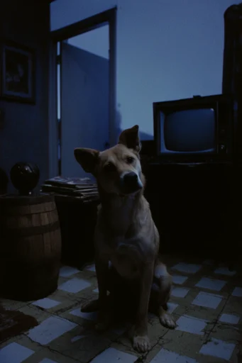 Cinematic Nocturnal Twilight style reference image — high-contrast lighting