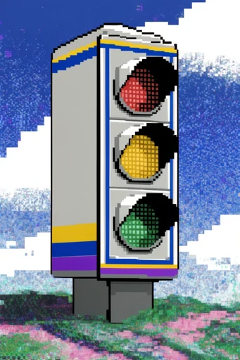 Retro Digital Artifacts style reference image — dithered pixel art