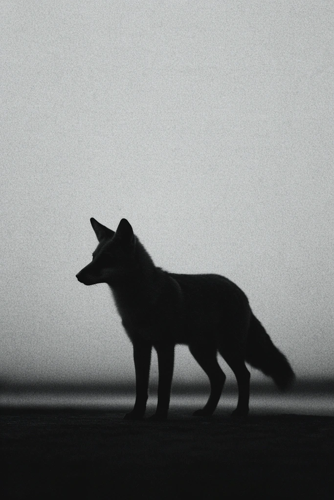 Monochrome Ethereal Noir style AI image example 3