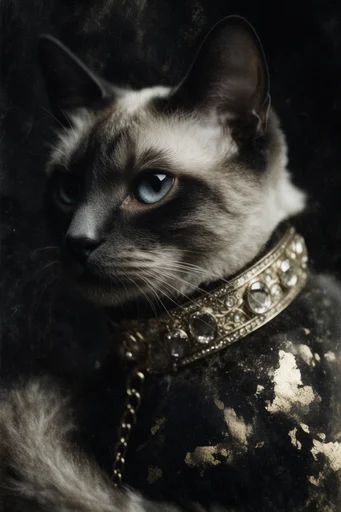 Chiaroscuro Gold Surrealism style reference image — monochrome fine art