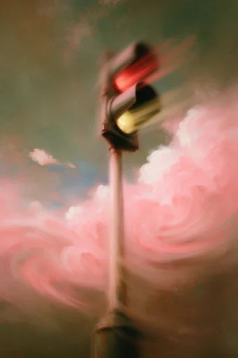 Ethereal Kinetic Surrealism style reference image — cinematic backlighting