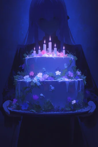 Luminous Oceanic Dreamscape style reference image — serene melancholic atmosphere