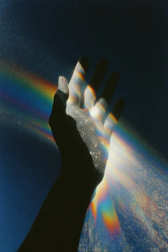 Luminescent Cosmic Surrealism style reference image — chromatic aberration