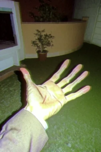 Analog Liminal Glitchcore style reference image — liminal space