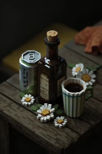 Isometric Voxel Narratives style reference image — low poly blocky style