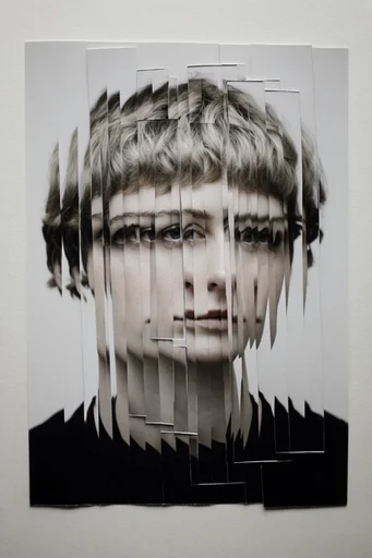 Fragmented Analog Surrealism moodboard — generate AI images in this style