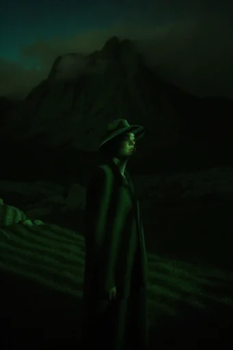 Cinematic Nocturnal Noir style AI image example 2