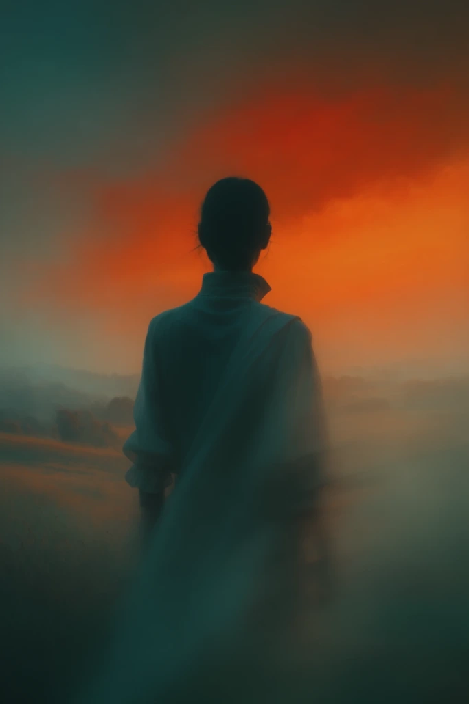 Luminous Cinematic Silhouette style AI image example 2