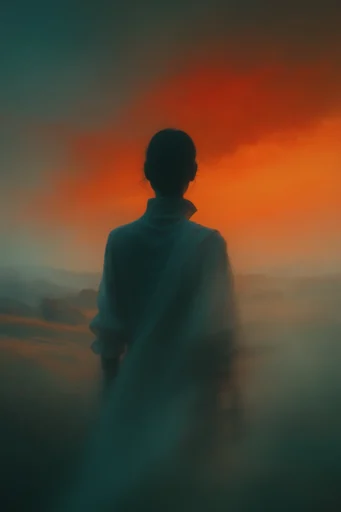 Luminous Cinematic Silhouette style AI image example 2