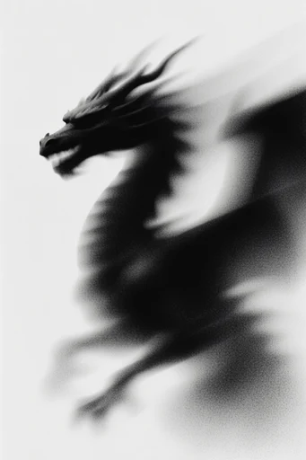 Ethereal Monochrome Motion style reference image — charcoal and ink texture