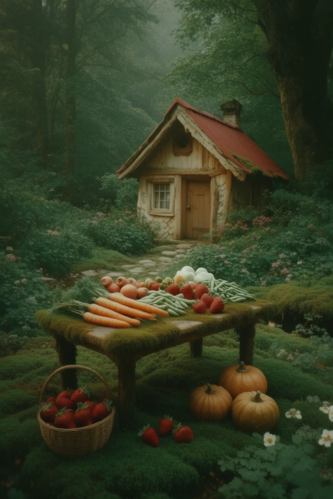 Ethereal Mossy Romanticism style AI image example 2
