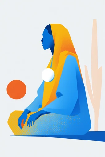 Textured Geometric Minimalism moodboard — generate AI images in this style