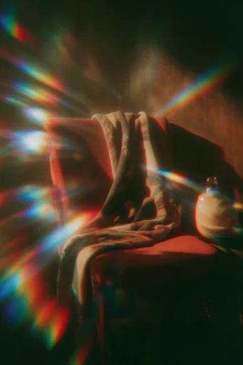Ethereal Cinematic Nostalgia style reference image — prism lens flare