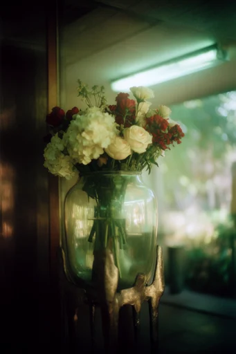 Cinematic Liminal Noir style reference image — analog color cast