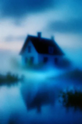 Ethereal Cyanotype Dreamscape style reference image — ethereal motion blur