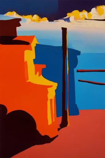 Luminous Fauvist Nocturnes style reference image — minimalist fauvism