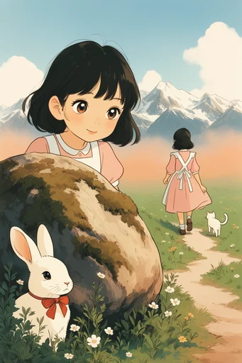 Nostalgic Cel-Shaded Storytelling style reference image — retro anime aesthetic