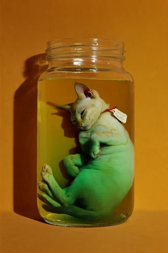 Surreal Terracotta Specimen style reference image — dramatic caustics