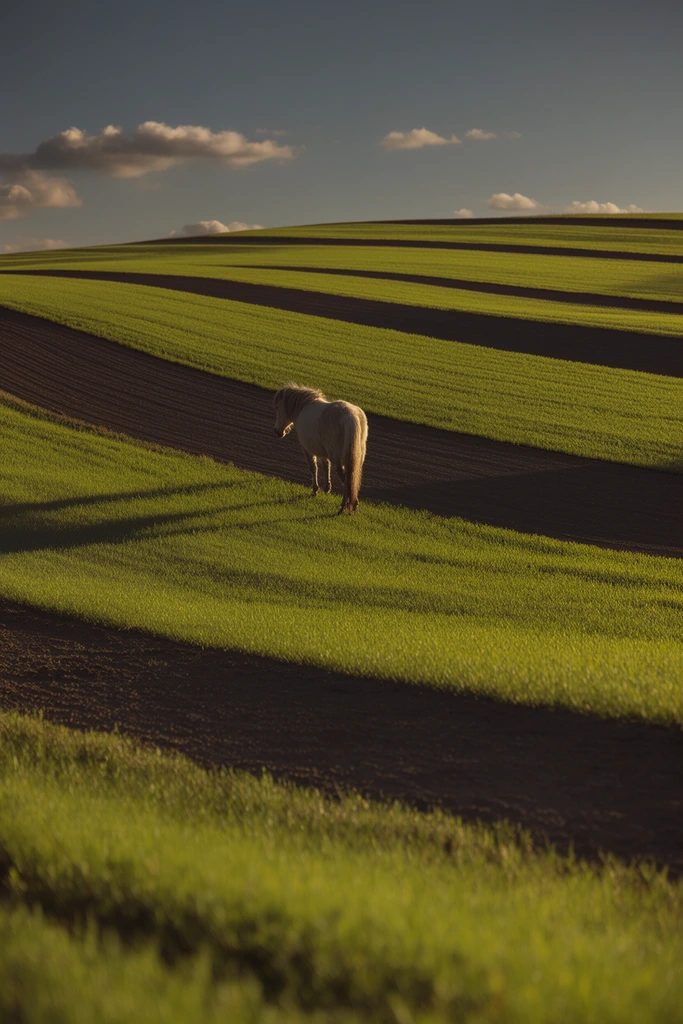 Minimalist Pastoral Chiaroscuro style AI image example 3