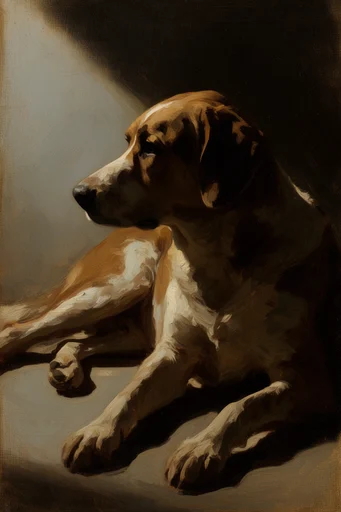 Textured Pastoral Realism style reference image — atmospheric depth
