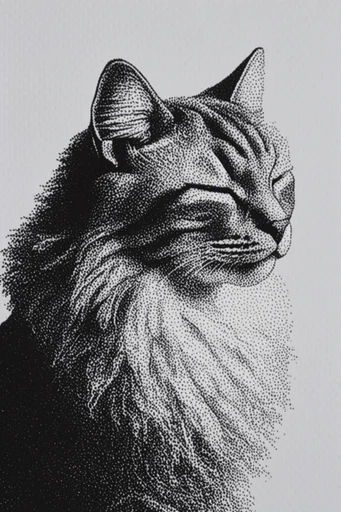 Gritty Noir Risograph style reference image — chiaroscuro ink