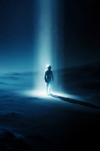Cinematic Cobalt Chiaroscuro style AI image example 2