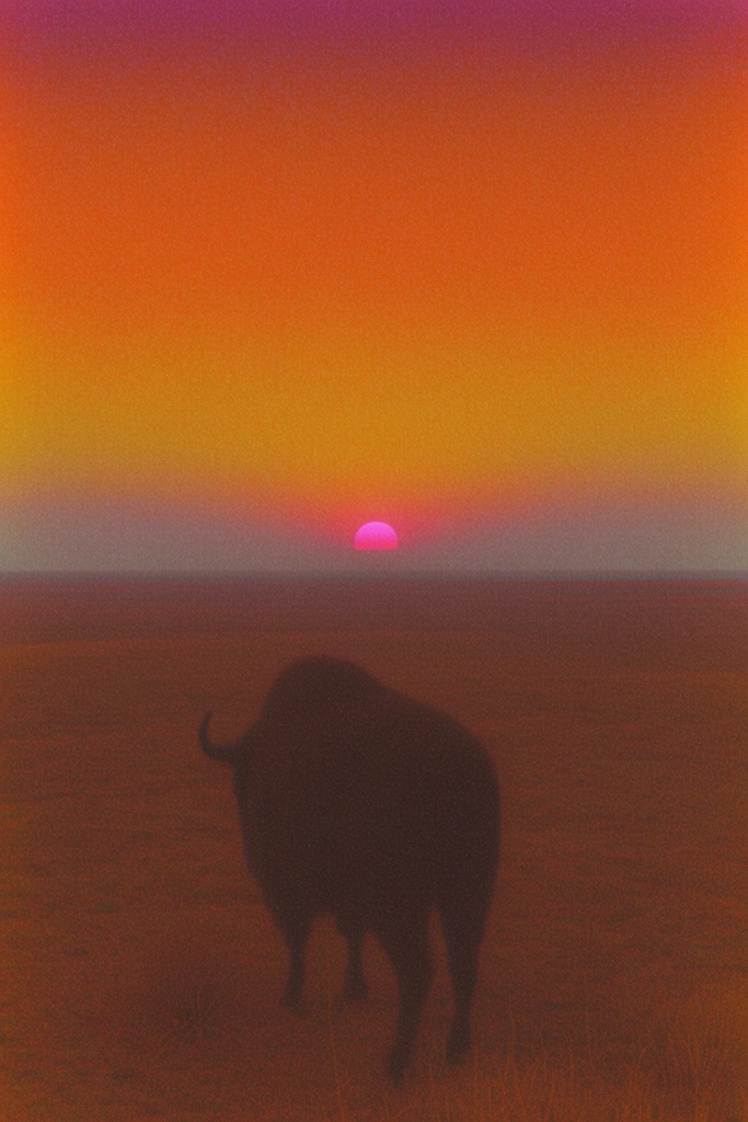 Luminous Retro Minimalism style AI image example 3