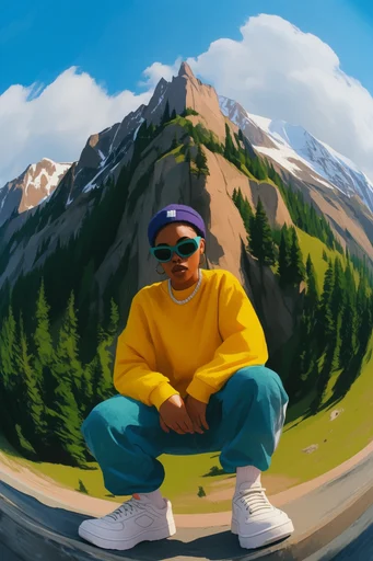 Dynamic Fisheye Pop style reference image — fisheye lens distortion