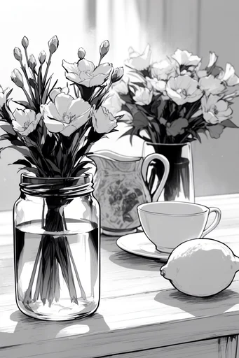 Cinematic Monochrome Noir style reference image — dramatic ink wash