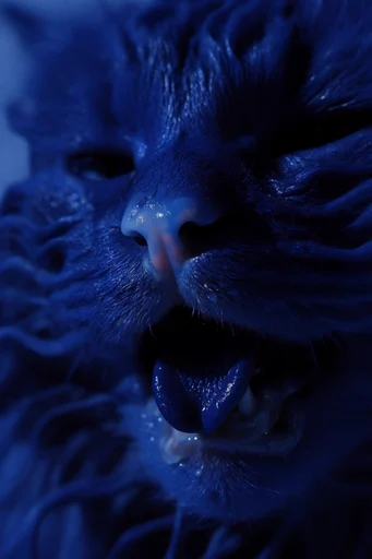 Visceral Cobalt Macro style reference image — intricate geometric patterns