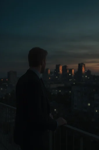 Cinematic Urban Nocturne style reference image — low-key lighting