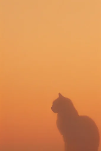 Atmospheric Amber Minimalism style reference image — liminal space
