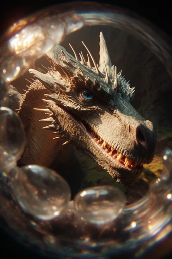 Refractive Surrealist Macro style reference image — cinematic soft lighting