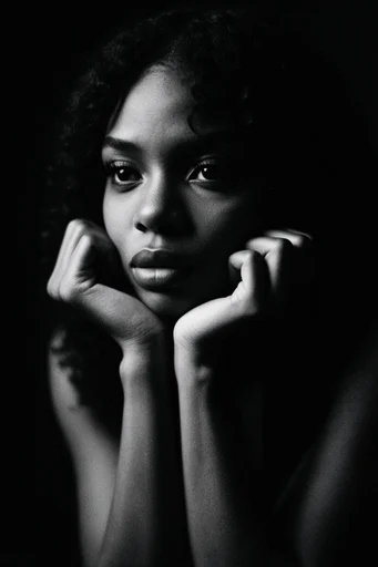 Cinematic Noir Chiaroscuro style reference image — dramatic shadows