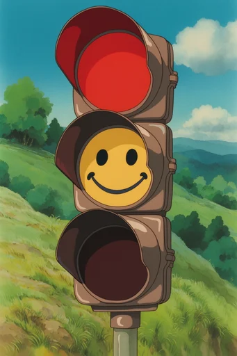 Nostalgic Pastoral Anime style reference image — hand-painted watercolor background