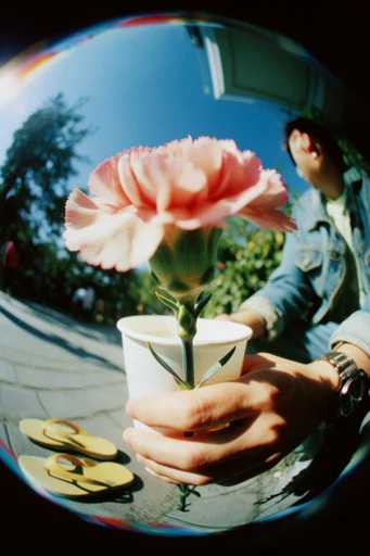 Sun-Drenched Fisheye Nostalgia style reference image — chromatic aberration