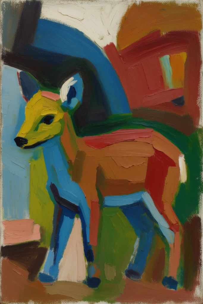 Tactile Fauvist Expressionism style AI image example 3