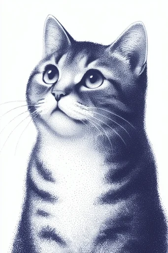 Monochrome Stipple Noir style reference image — archival newsprint aesthetic