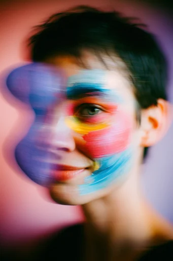 Prismatic Avant-Garde Beauty style reference image — prismatic light refraction