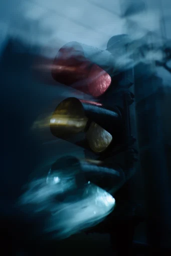 Spectral Cobalt Motion style reference image — cinematic motion blur