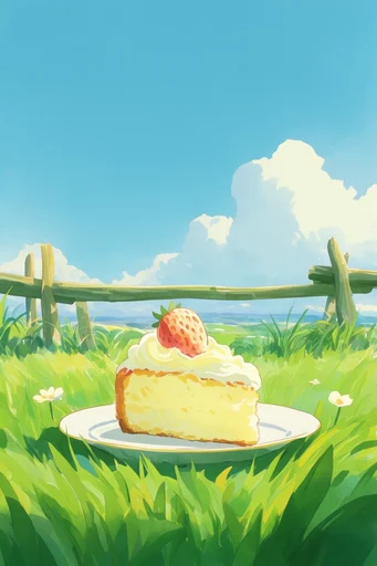 Nostalgic Ghibli Pastoral style reference image — whimsical storybook aesthetic