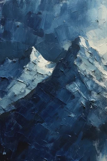 Nocturnal Impasto Melancholy style reference image — heavy impasto oil painting
