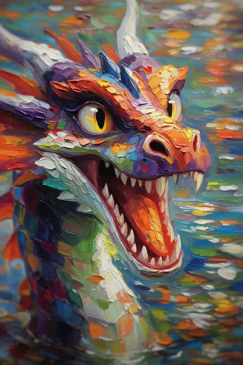 Luminous Impasto Impressionism style reference image — vibrant neo-impressionist palette
